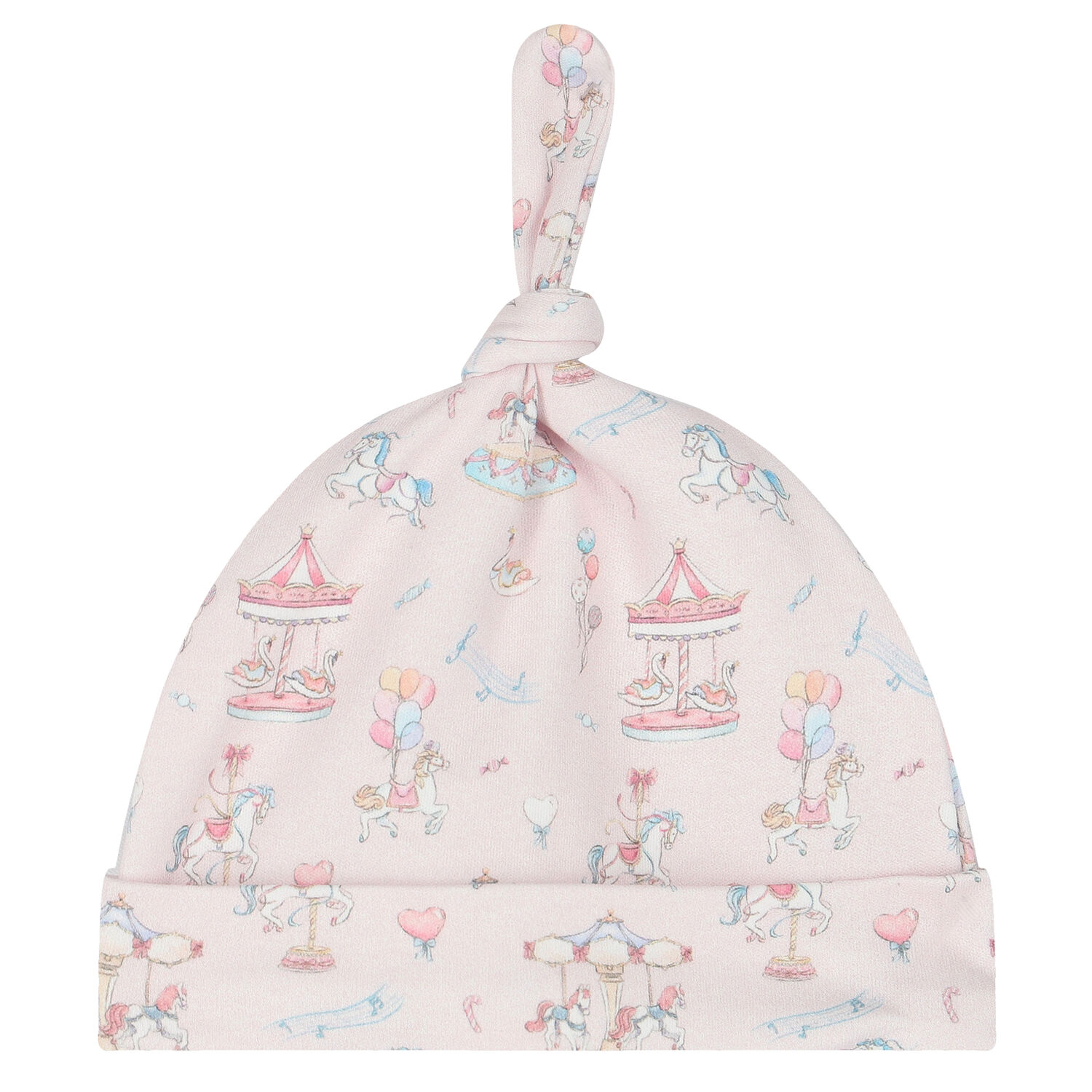 Baby Girls Pink Carousel Babygrow Set, 1, hi-res image number null